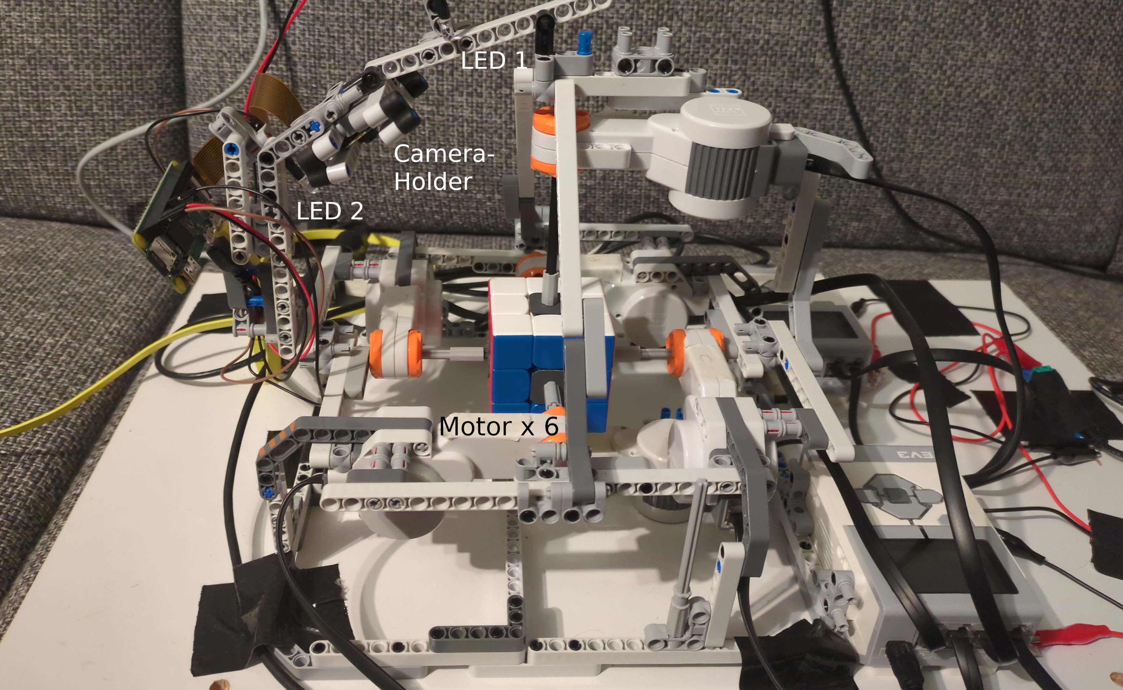 Foto des Cube-Solver-Roboters